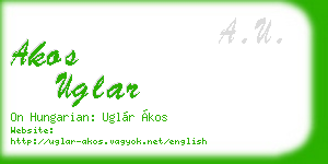akos uglar business card